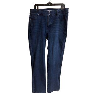 Lane Bryant Women's Size 18 Dark Wash Denim Jeans With Back Pocket